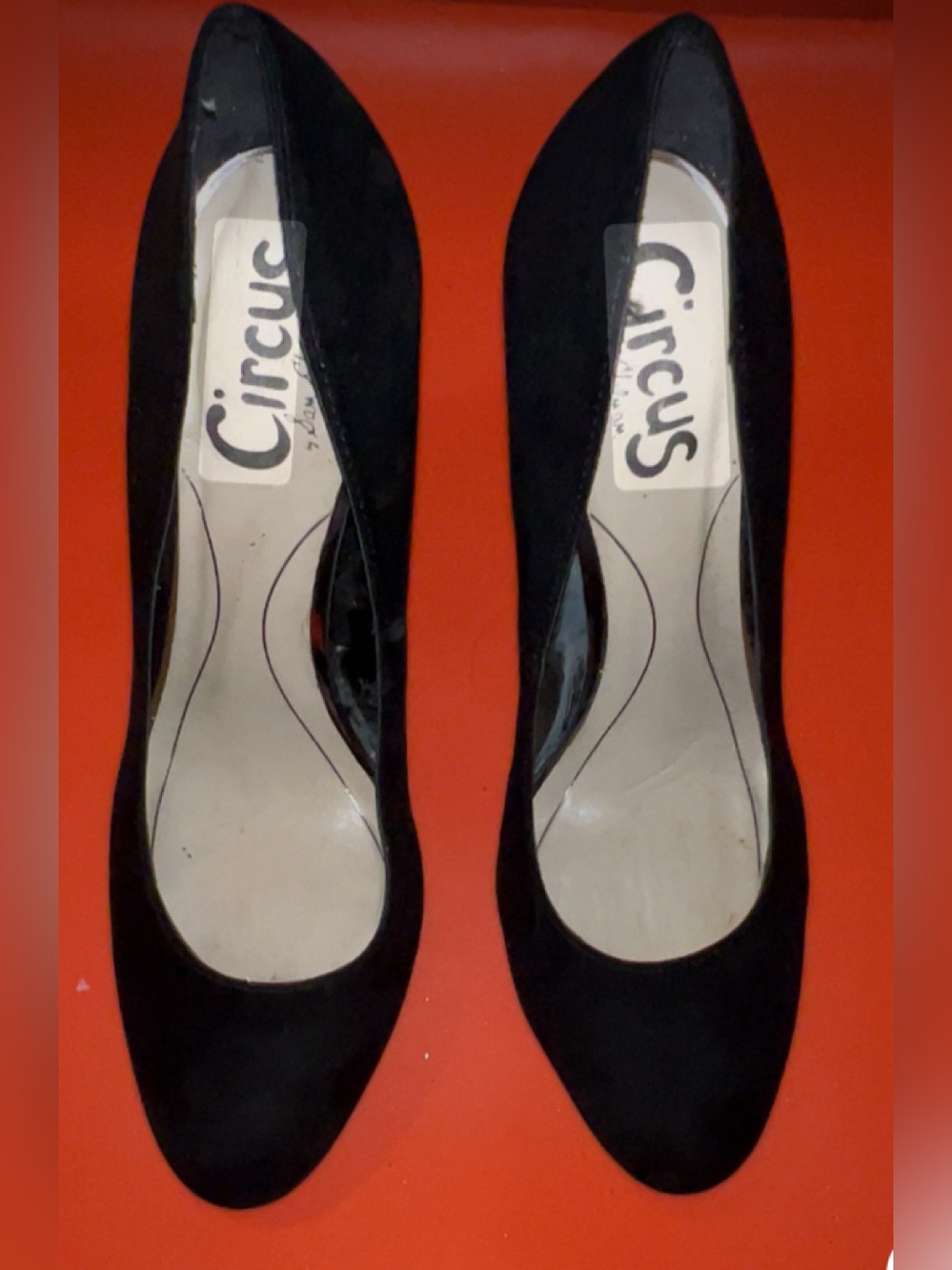 Circus  by Sam Edelman Black Suede Pointed Toe Pump.  Size 9.5.  Like new.
